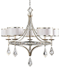 Uttermost Tamworth 5 Light Silver Champagne Chandelier traditional-chandeliers