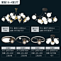 北欧吊灯轻奢客厅灯2021年新款魔豆分子灯简约后现代卧室灯具套餐-tmall.com天猫