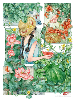 阿梨吃梨采集到分镜插画