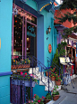 Colourful Istanbul - blue café by DarkFrame, via Flickr