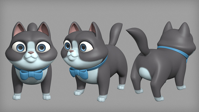 Cartoon cat characte...