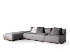 Modular fabric sofa CLAUD OPEN AIR by Meridiani
