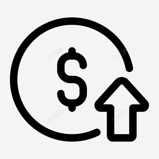 升值看涨经济 UI图标 设计图片 免费下载 页面网页 平面电商 创意素材