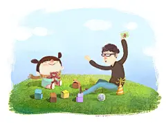 #治愈系# #水彩# #亲子# #面包大叔幼稚园# #小清新# #原创#