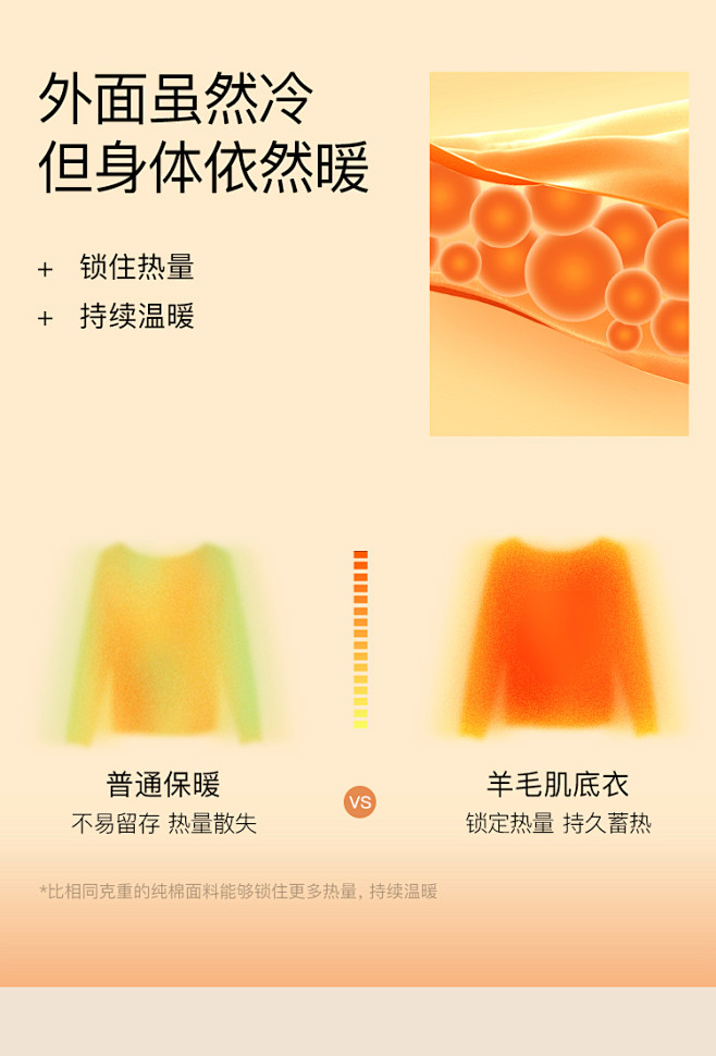 ubras羊毛肌底衣内搭打底衫保暖上衣内...