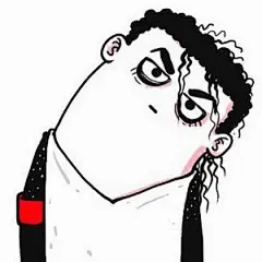 搞笑QQ头像：歪脖子的卡通人物