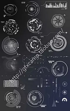 AE模板-VideoHive 40个高科技游戏HUD动态元素-淘宝网