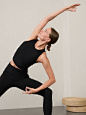 FOR: Yoga or studio practice FEEL: Powervita fabric is buttery soft with support that feels like a gentle hug FAVE: Ribbed texture elevates your look on and off the mat Fitted next to the body Crop length, sits above the natural waist Body length in size 