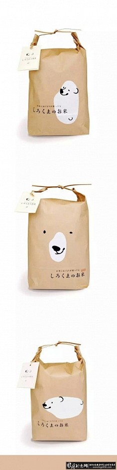 创意大米包装设计 简笔画动物头像元素大米...