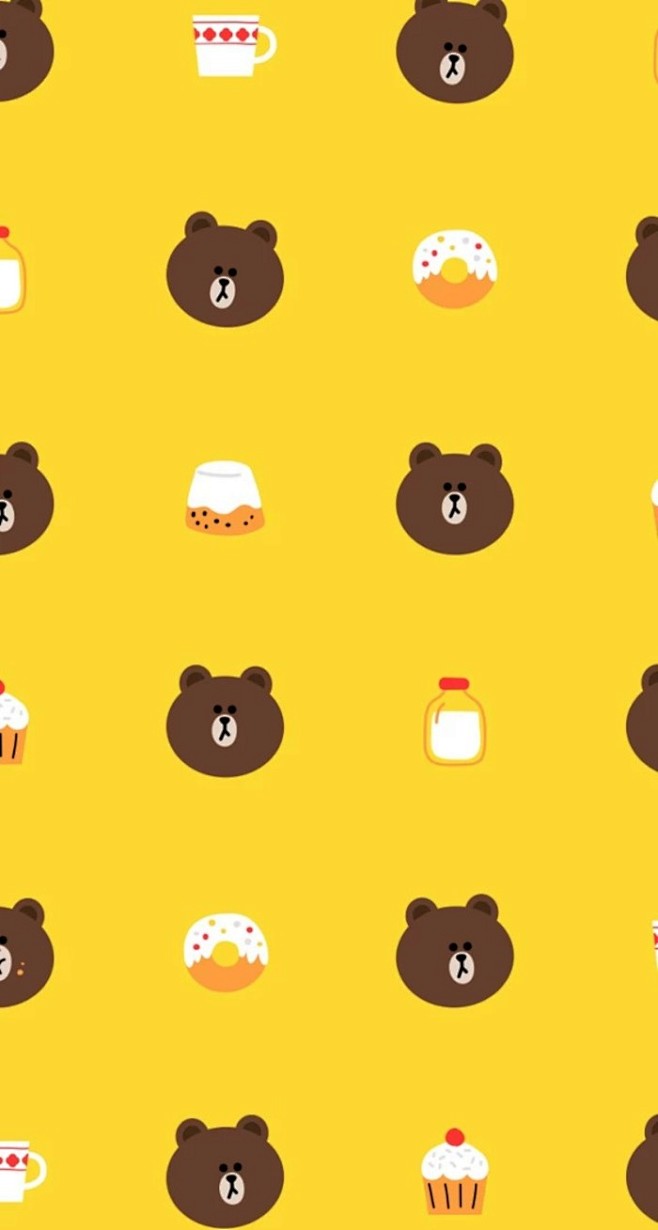 line friend iPhone 壁...