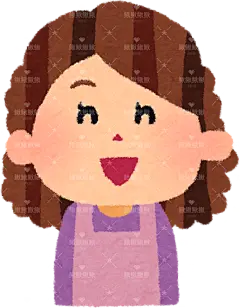 母亲（中年妇女阿姨）的插图。他们的表情多种多样，有愤怒、大笑、哭泣等obasan01_laugh 卡通 插画 免扣 素材 手绘 png