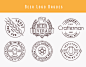 Beer Logo Badges : Hi,This Set contains 6 Fresh New Beer Logo Badges. The package includes 6 Vector Logos made in both Adobe Illustrator and Photoshop. The whole text is 100% editable, and the links for the fonts are in the .TXT files located in the archi
