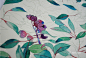 国内插画师Candy田 分享的水彩花卉步骤图：《蓝紫叶子》水彩绘画过程 - 手工客，diy手工制作教程频道