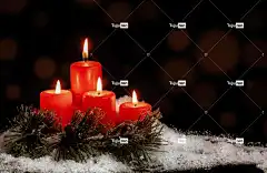 蜡烛 自然 4K壁纸1920X1080 圣诞节 来临 4K壁纸