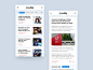 新闻应用文章设计文章新闻饲料新闻app新闻排版业务adobe xd ux ui ios设计app android