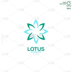 品牌名称,荷花,青绿色,极简构图,简单,商务,几何形状,直的,模板,自然美