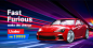 跨境电商酷炫汽车海报banner