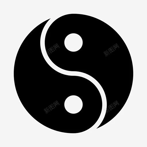 阴阳平衡中国图标 标志 UI图标 设计图片 免费下载 页面网页 平面电商 创意素材-花瓣网