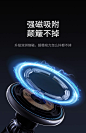 李森车载无线充电器磁吸手机架适用苹果专用magsafe汽车快充支架-tmall.com天猫