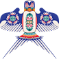 中国传统古风国潮风筝纸鸢燕子印画印花高清图案素材元素AI矢量