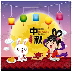 中秋  【酷图网】中秋,中秋插画,中秋卡通插画,卡通月饼,中秋素材,可爱卡通兔子,中秋节贺卡,中秋节宣传单,中秋节单图,中秋节主画面,月饼,玉兔,月亮,荷花,中秋节团圆,中秋佳节,中秋团圆,中秋节,嫦娥奔月,月饼卡通插画,节日,节气海报,背景AI,中秋节快乐