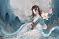 九歌 湘夫人_哗哗huahua哗哗__插画师作品_涂鸦王国gracg.com