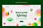 Gradient spring landing page template