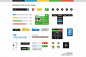 Minimalistic UI kit the color Google +