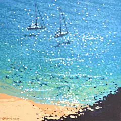 Turquoise blue and the beach