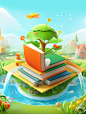 book of life free android app, in the style of lush landscape backgrounds, playful illustrative style, orange, qian xuan, photorealistic rendering, childlike innocence and charm, light aquamarine and blue, Ultra HD Picture , #id:0ba9fd5900e9fce9595d#