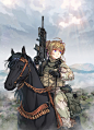 #オリジナル ホース・ソルジャー - KWS的插画 - pixiv : 12strong&#;44映画ホース・ソルジャーを美少女で描けてみました。https://twitter.com/kgproject2/status/1133957942665814016