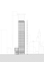 纽约世贸中心3号大厦,立面图