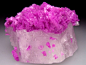 mineralists:

Cobaltoan Calcite on Calcite Aghbar Mine, Morocco
