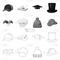 衣服,分离着色,鸭舌帽,图标,人造物,热,运动,霜,餐馆,休闲