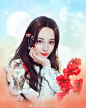 微博：绘美人睿麻手绘工作室 ~~以后持续更新  有空就画  迪丽热巴美图 转绘图 自己画的~都录了绘画视频 请勿抹水印盗图转发  转载请注明出处