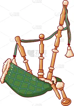 苏格兰风笛,绿色,计算机图标,传统,纺织品,风,蜘蛛网,休闲,吹,写实