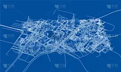 轮廓,概念,城市,时尚,建筑结构,金属丝,地形,三维图形,白色,艺术