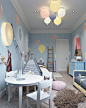 Design of childroom with ballons : Design of childroom in Moscow