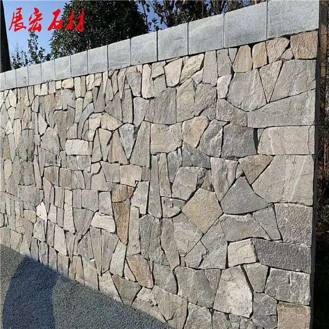 毛石挡墙-花瓣网