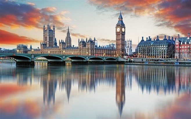 美丽的英国伦敦城市景色高清摄影图片