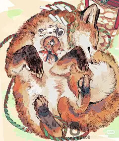 とびはち
作者:とびはち(X:tonbippo08）
-
明艳亮丽的色彩，具有水彩笔触质感，平面设计的构图方式以及结合了传统版画的绘画技法，擅长绘制毛茸茸小动物的插画作品✨
とびはち老师还出版了画集以及日历，感兴趣的朋友可以搜一下哦✨