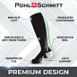 Amazon.com: POHL SCHMITT Ultra-Premium Soft Knee High Compression Socks for Women & Men, Breathable Fabric Best for Nursing, Hiking, Running - Extra Large - Gray : Clothing, Shoes & Jewelry