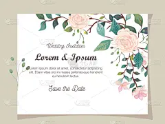 请柬,婚礼,可爱的,贺卡,边框,浪漫,春天,节日,绘画插图,时尚