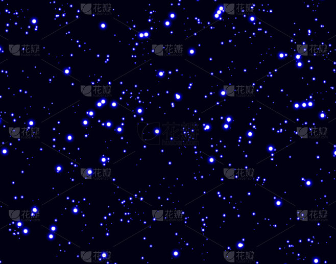 繁星点点的夜空