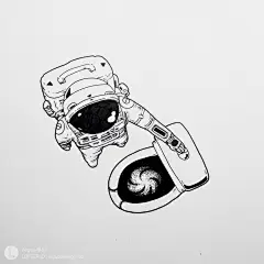 插画 黑白 涂鸦 创意 手绘