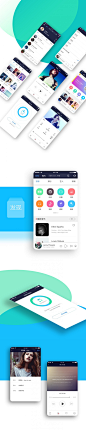 音乐APP 移动端界面 UI设计 子木音乐 by 子木坊 - UE设计平台-网页设计，设计交流，界面设计，酷站欣赏