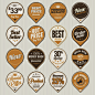 Retro Premium Quality labels design set 05