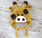 Crochet Giraffe Hat Pattern