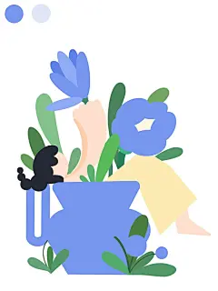 插画类｜扁平风肌理渐变插画｜内含步骤～_3_话多多ing_来自小红书网页版