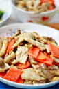 干菇炒肉片怎么做好吃，干菇炒肉片的制作方法 美厨邦